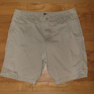 Old Navy Tan Khaki Cotton Shorts, Size 38